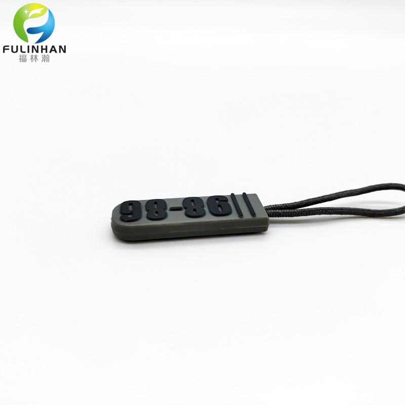 embossed plastic zip puller embossed plastic zip puller