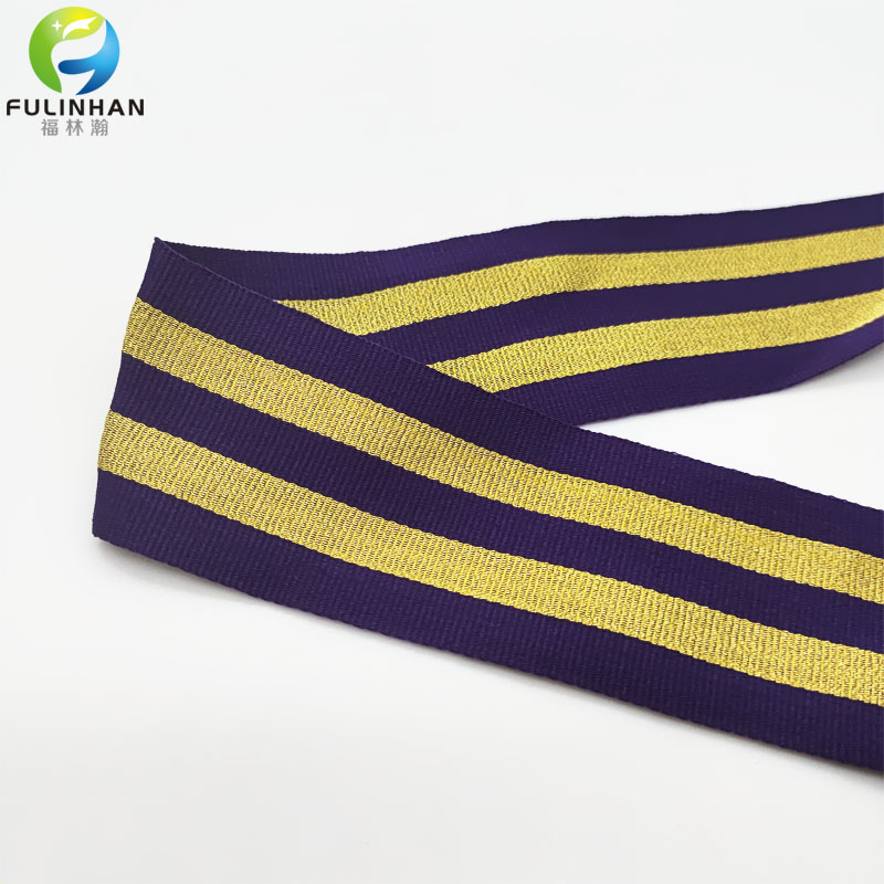 woven tape with gold line woven tape with gold line