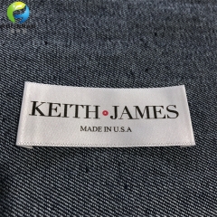 Abbigliamento stampato etichette di raso