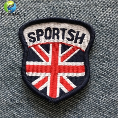 fabbrica oem delle toppe tessute abbigliamento sportivo su ordinazione