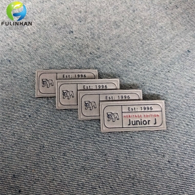 design personalizzato patch riflettenti in pelle nome