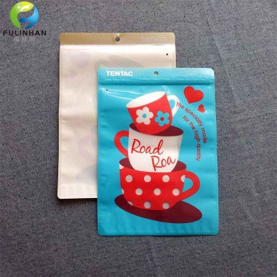 poli sacchetti di vendita al dettaglio con chiusura a zip colorati personalizzati