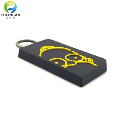 Personalizzato Logo In Rilievo In Gomma Zipper Puller