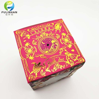 Personalizzata In Oro Stampa Cubo Contenitore Di Regalo