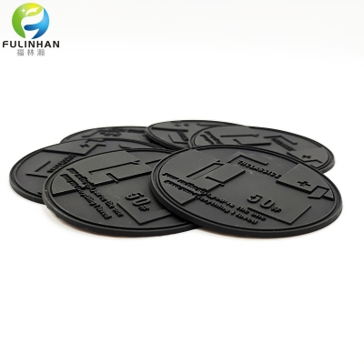 All'ingrosso Personalizzato PVC Nero Patch di Gomma
