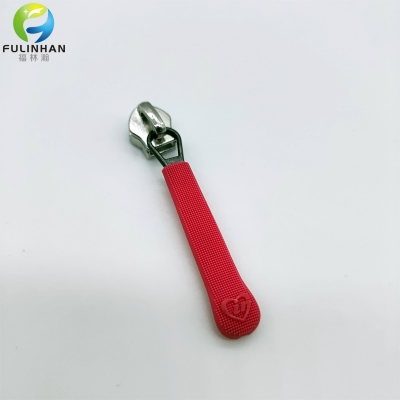 cursori con cerniera con logo in plastica personalizzati di fabbrica