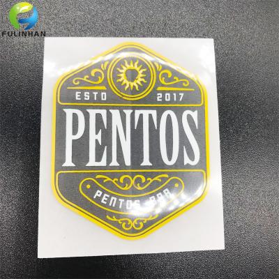 badge di trasferimento in TPU personalizzati in rilievo

