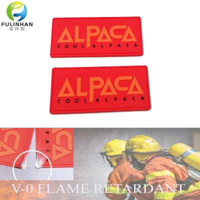 etichetta in silicone ignifugo per abbigliamento
