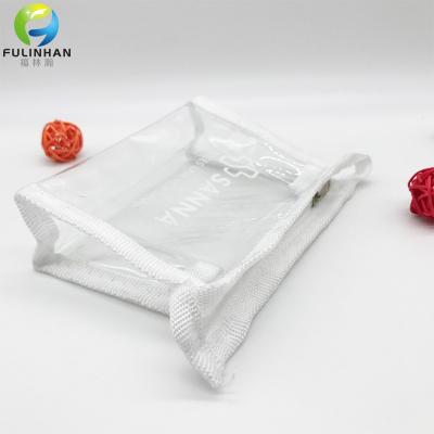 pochette con cerniera trasparente personalizzata

