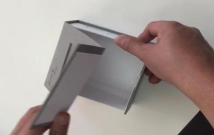 scatole di carta magnetizzate pieghevoli